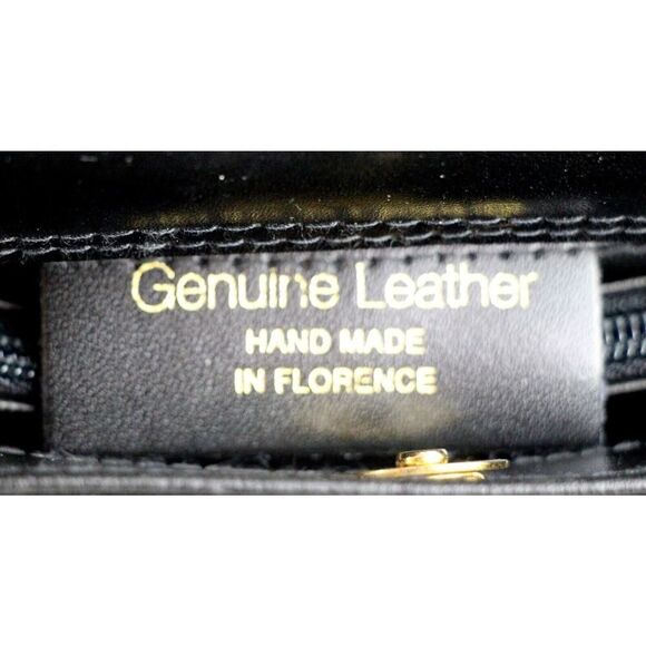 HANDMADE FLORENCE BLACK GENUINE LEATHER SHOULDER BAG XBODY SATCHEL HANDBAG PURSE - Picture 10 of 16